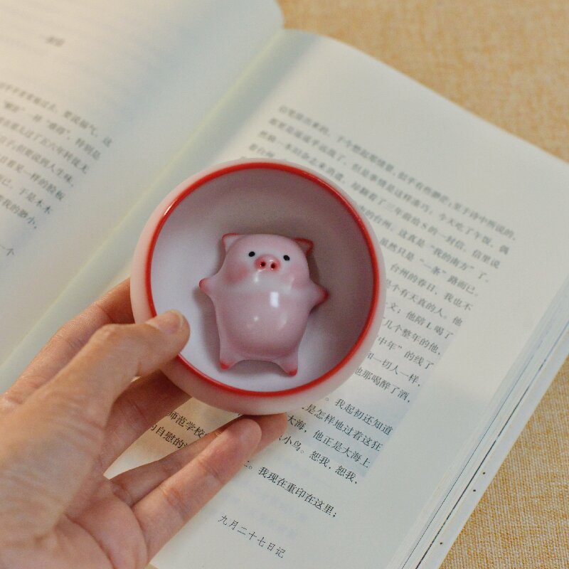 Cartoon ceramic teacup