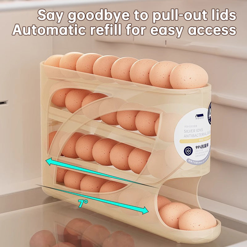 Slide-Roll Egg Box