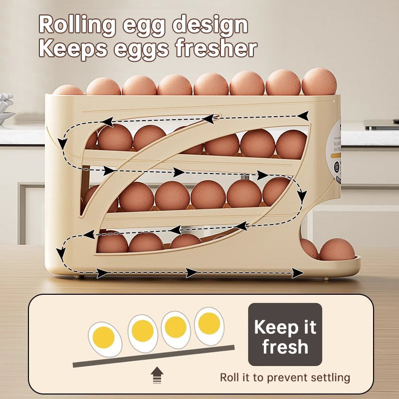 Slide-Roll Egg Box
