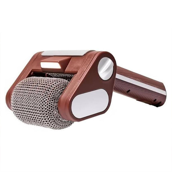 Rechargeable electric roller grill brush
