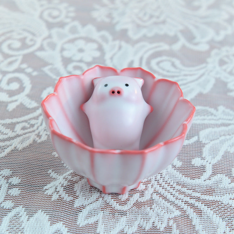 Cartoon ceramic teacup