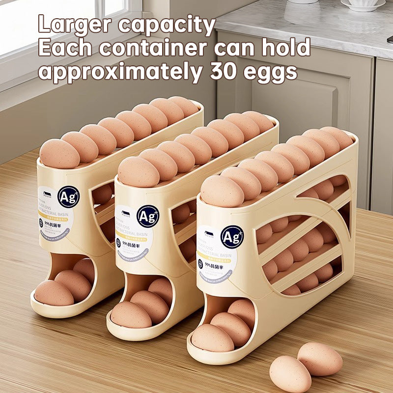 Slide-Roll Egg Box
