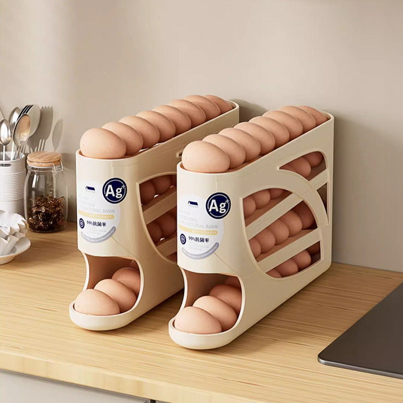 Slide-Roll Egg Box