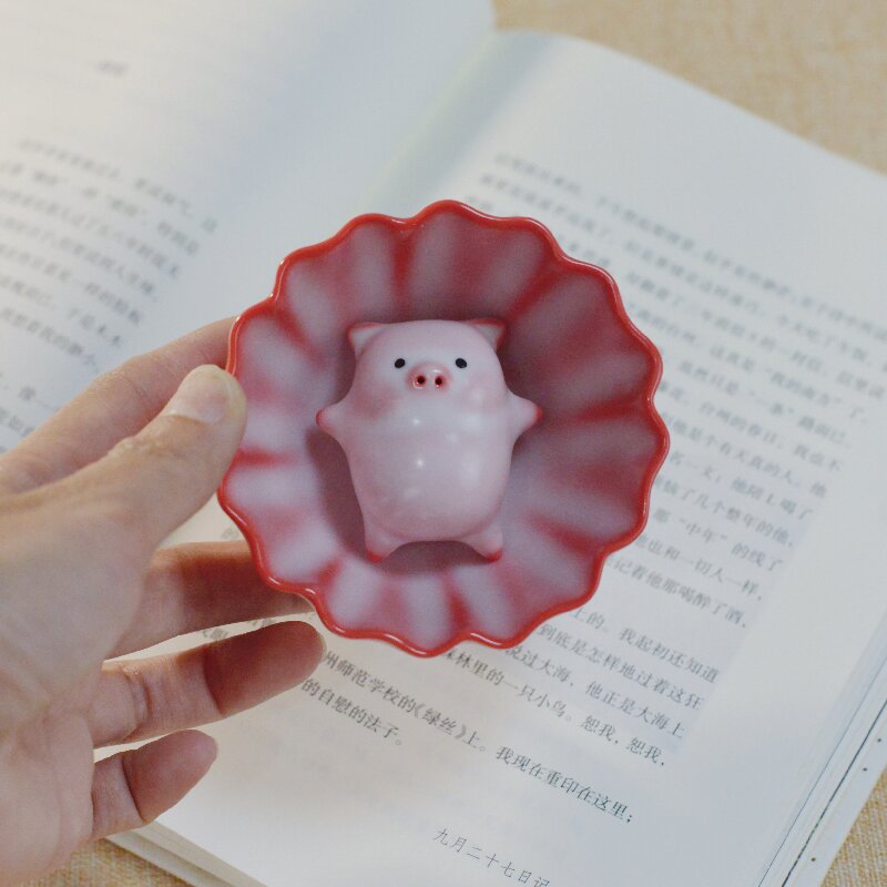 Cartoon ceramic teacup