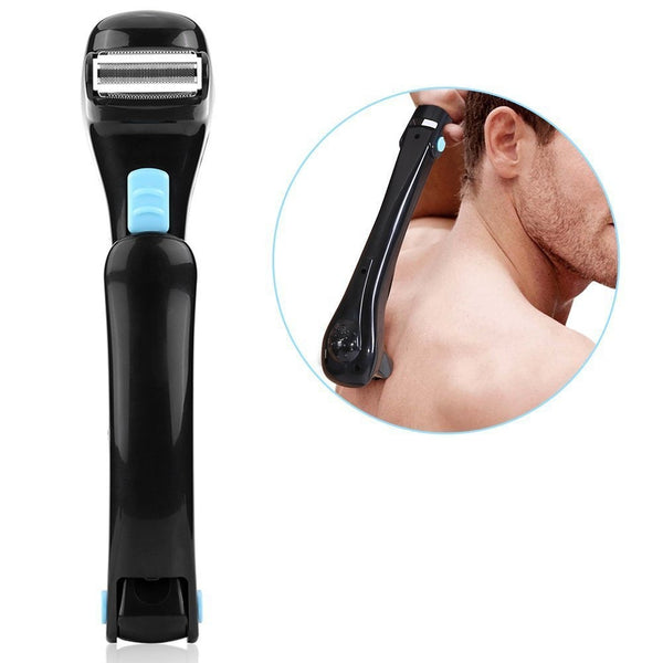 Back shaver handle foldable shaver