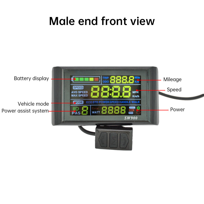 5/6-pin SW900 color smart meter